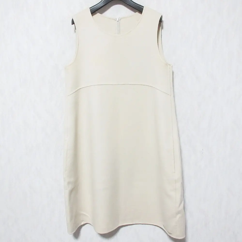 'S Max Mara エスマックスマーラ ダブルフェイス ノースリーブワンピース ベージュ