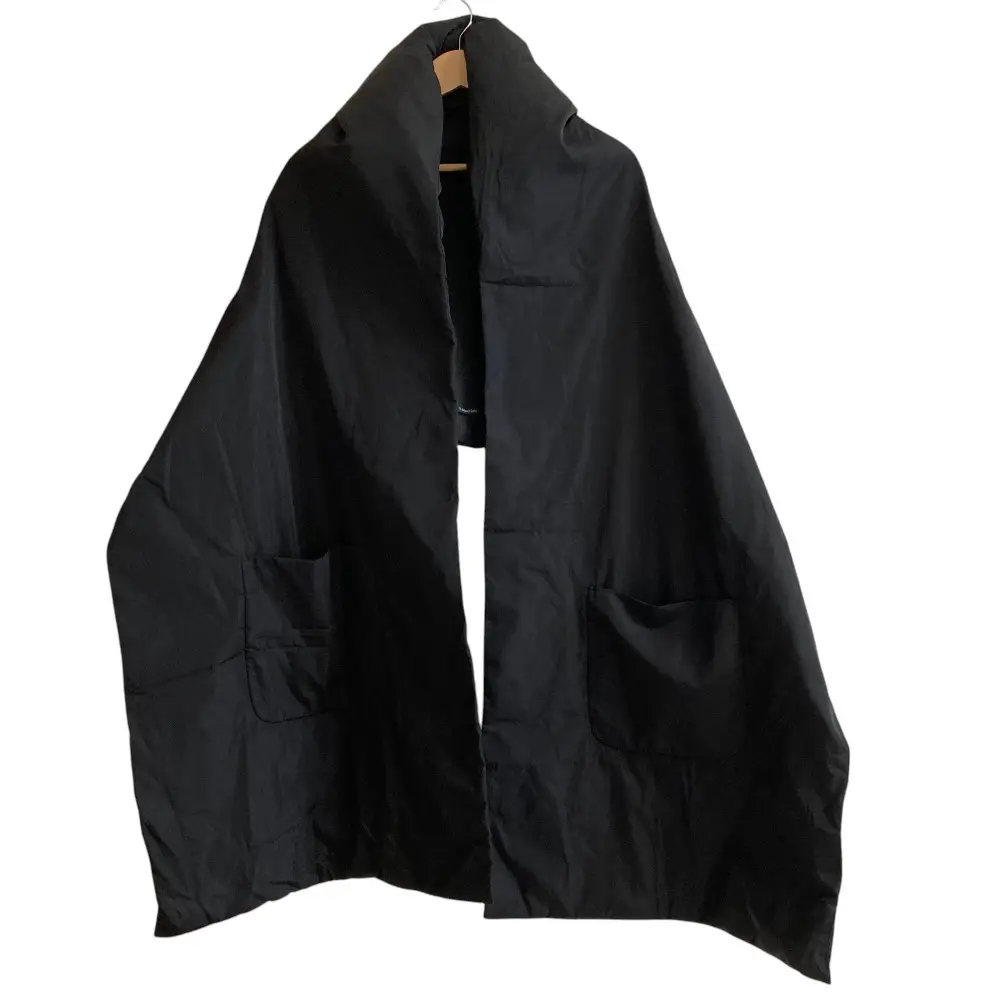 S Max Mara エスマックスマーラ ポケット付き ダウンマフラー ストール ブラック