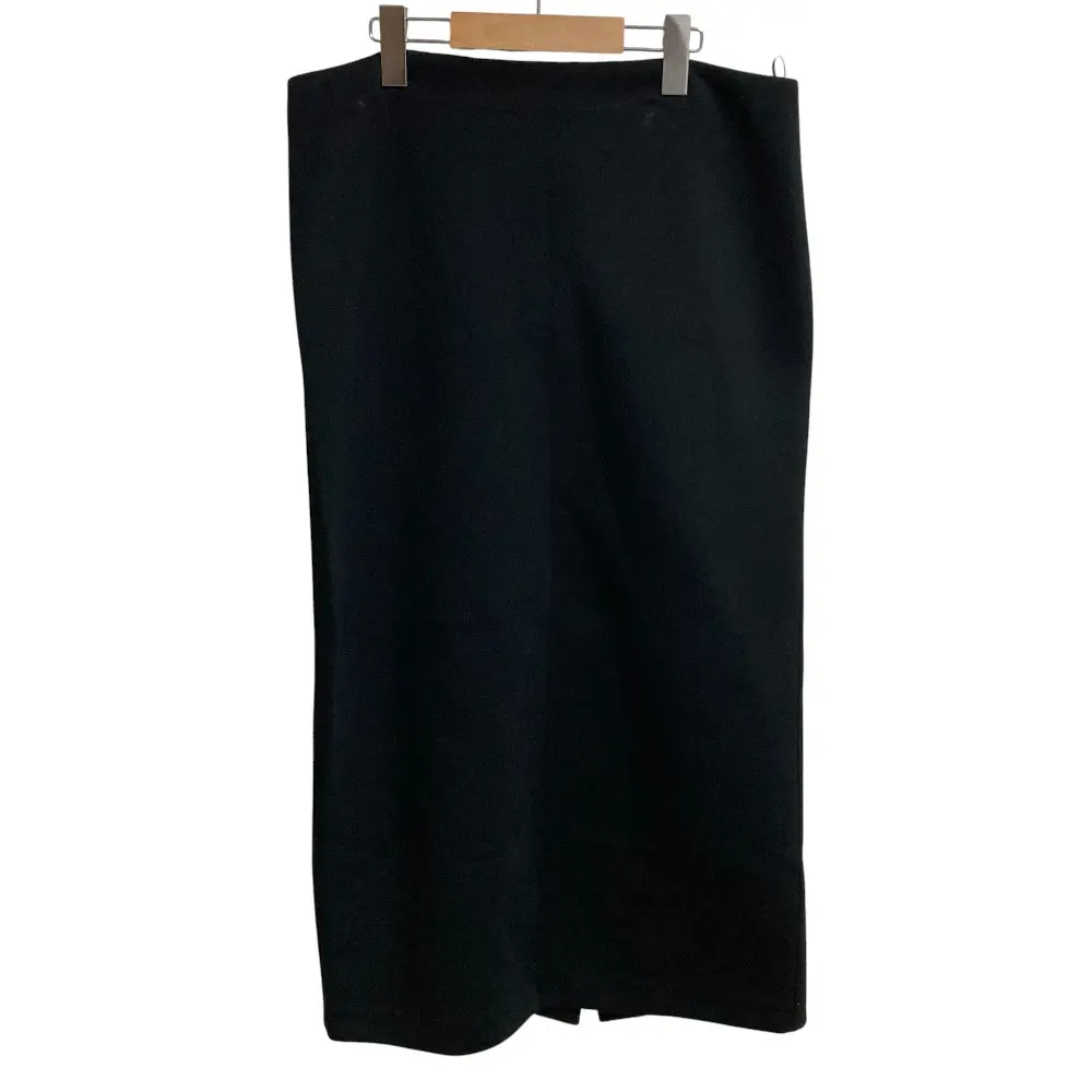 24AW S Max Mara エスマックスマーラ FLOU スキューバジャージー ペンシルスカート Lサイズ ブラック