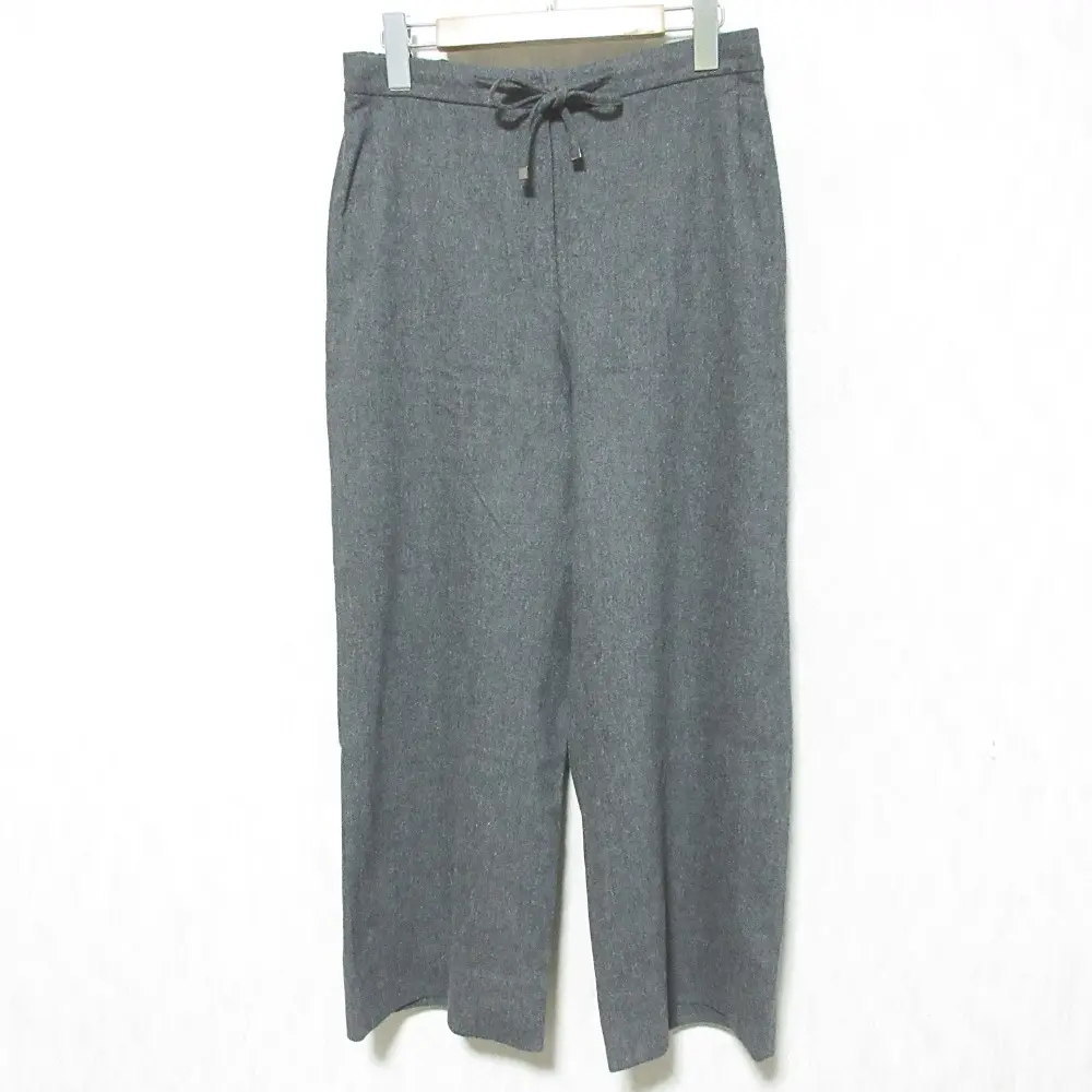 24SS 'S Max Mara エスマックスマーラ ウール イージーパンツ サイズ38 グレー