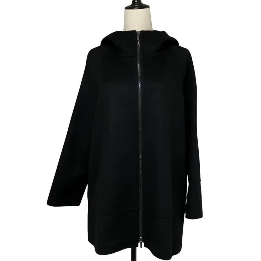 S Max Mara エスマックスマーラ クチートアマーノ リバージップパーカー 36 ブラック
