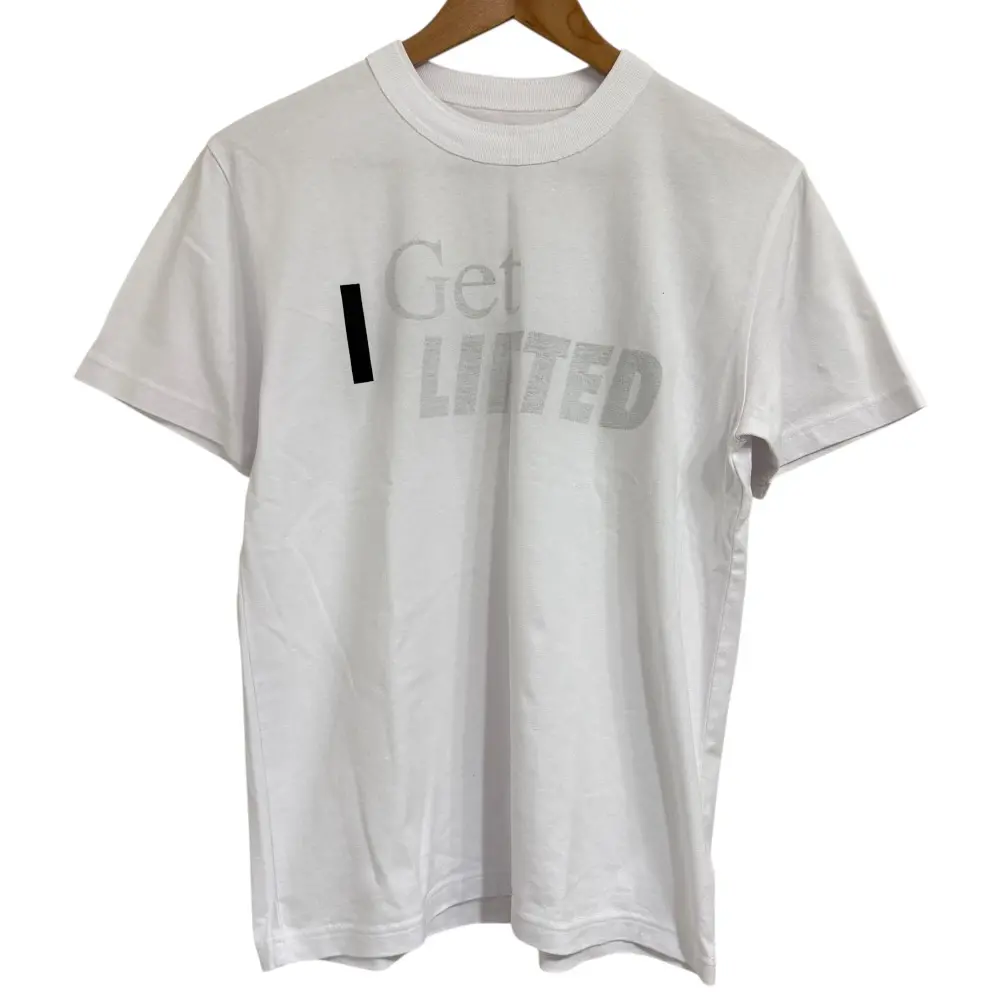 22SS sacai サカイ I Get LIFTED T-Shirt 半袖 クルーネック ロゴ Tシャツ カットソー 22-0354S サイズ1 ホワイト