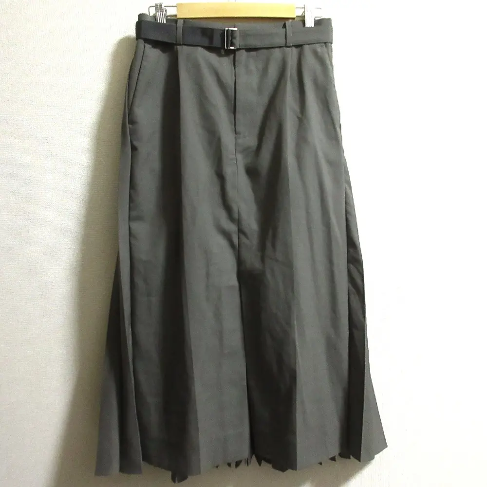 AD2025 Sacai サカイ Suiting Skirt スカート SCW-219 サイズ3 カーキ