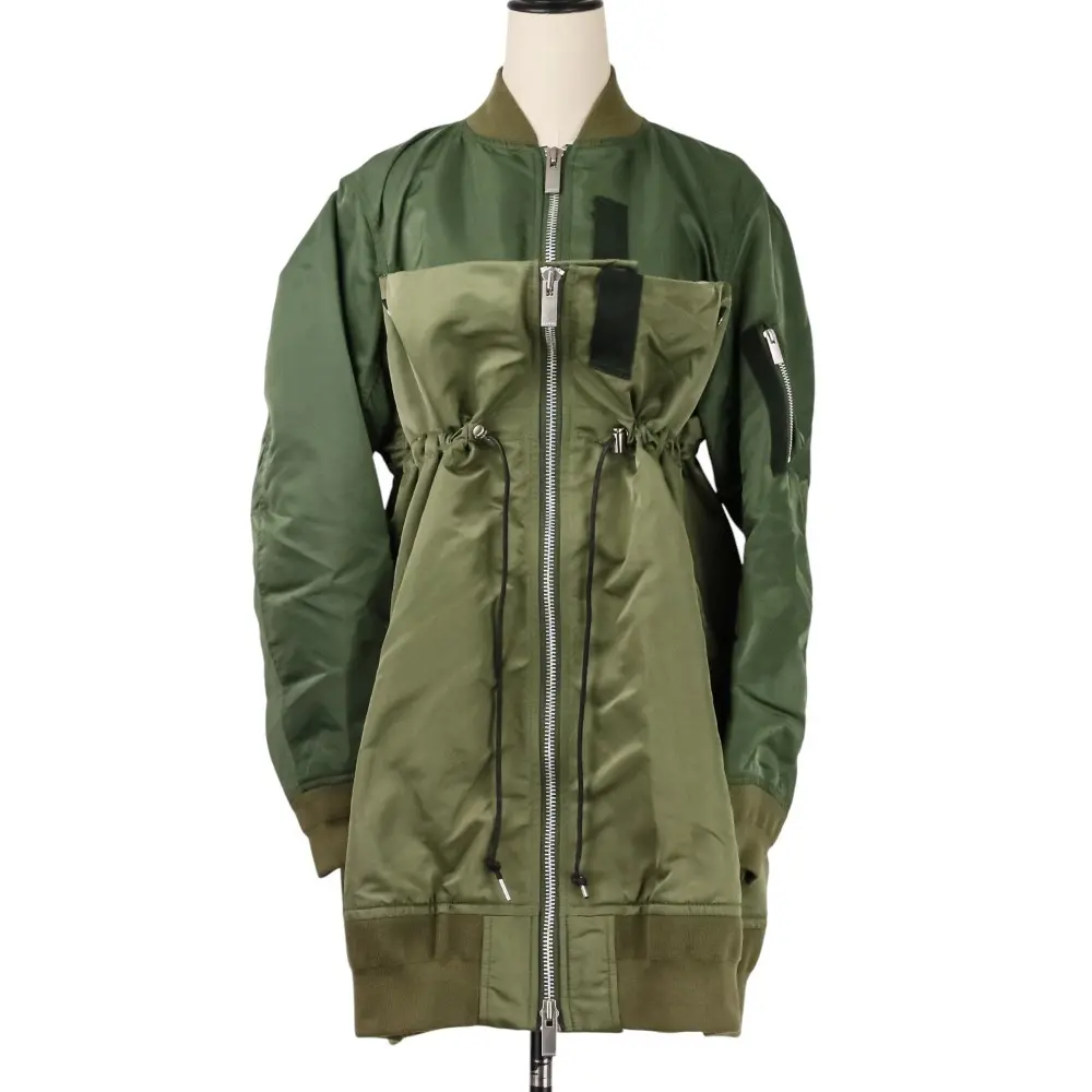 22AW sacai サカイ Nylon Twill Blouson コート 22-06360 サイズ3 オリーブ