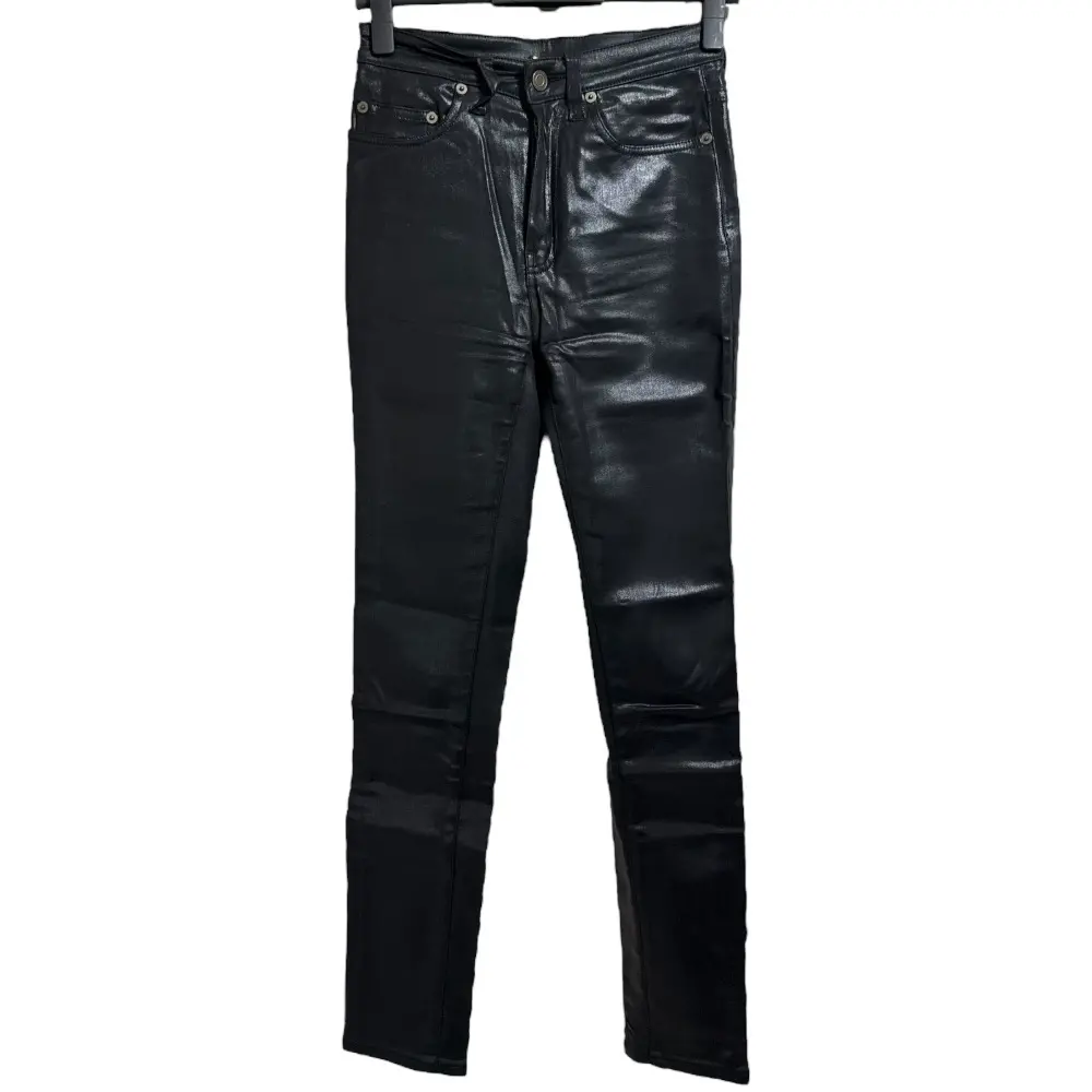 SAINT LAURENT PARIS サンローランパリ エディ期 コーティング デニムパンツ ジーンズ 25 ブラック