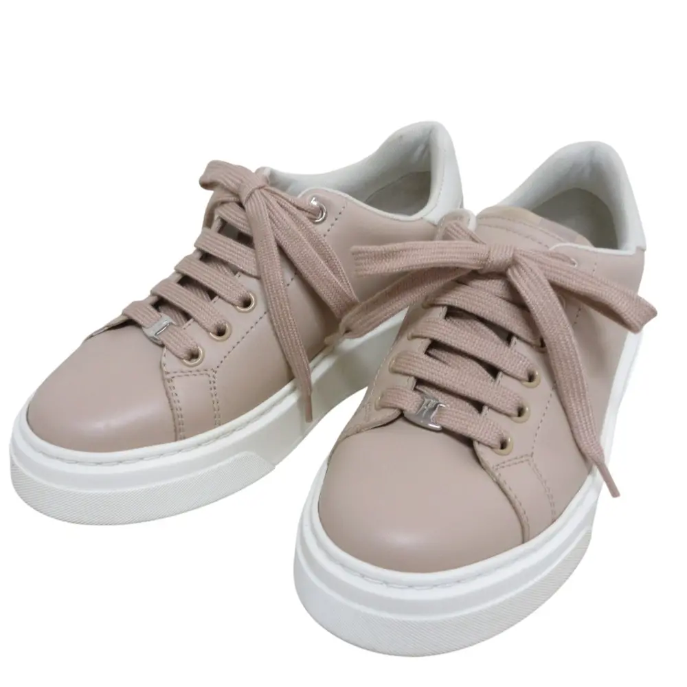 Salvatore Ferragamo サルヴァトーレフェラガモ レザースニーカー サイズ5 1/2 23cm相当 ピンク