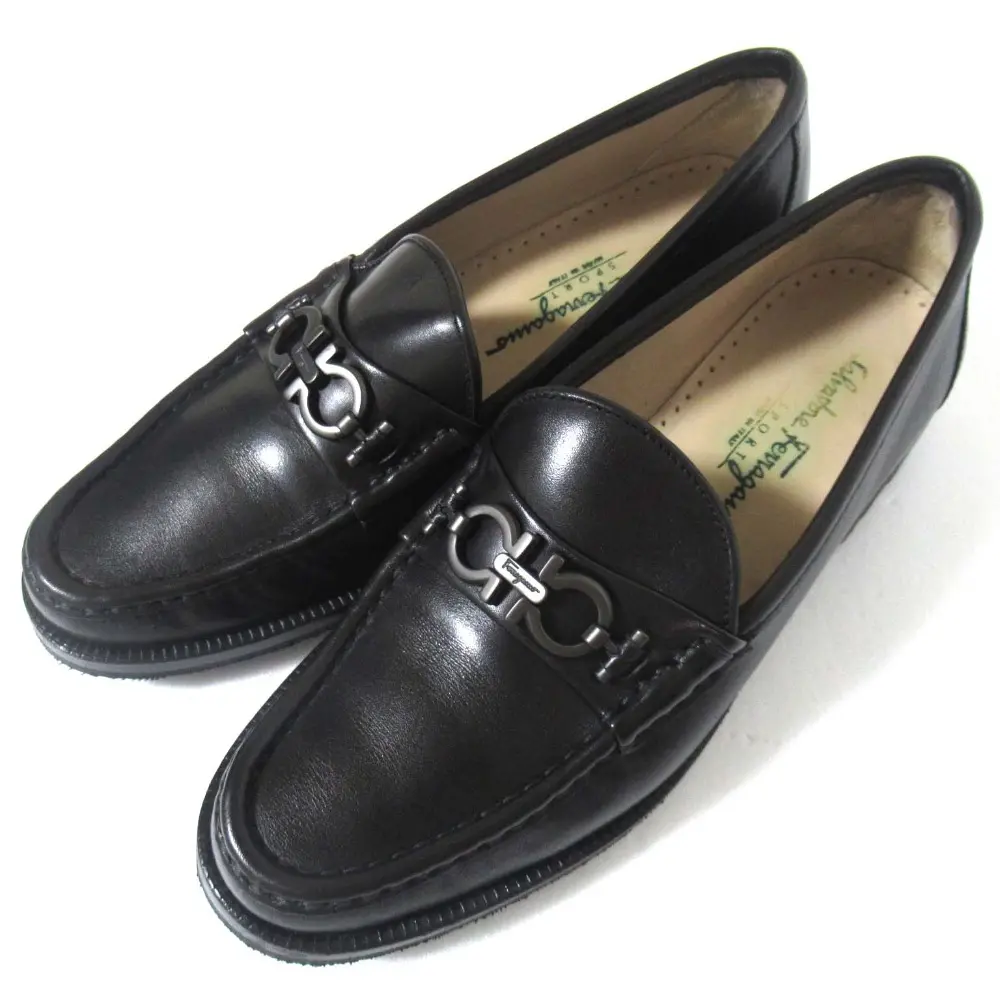 Salvatore Ferragamo サルヴァトーレフェラガモ レザー ヴァラリボン