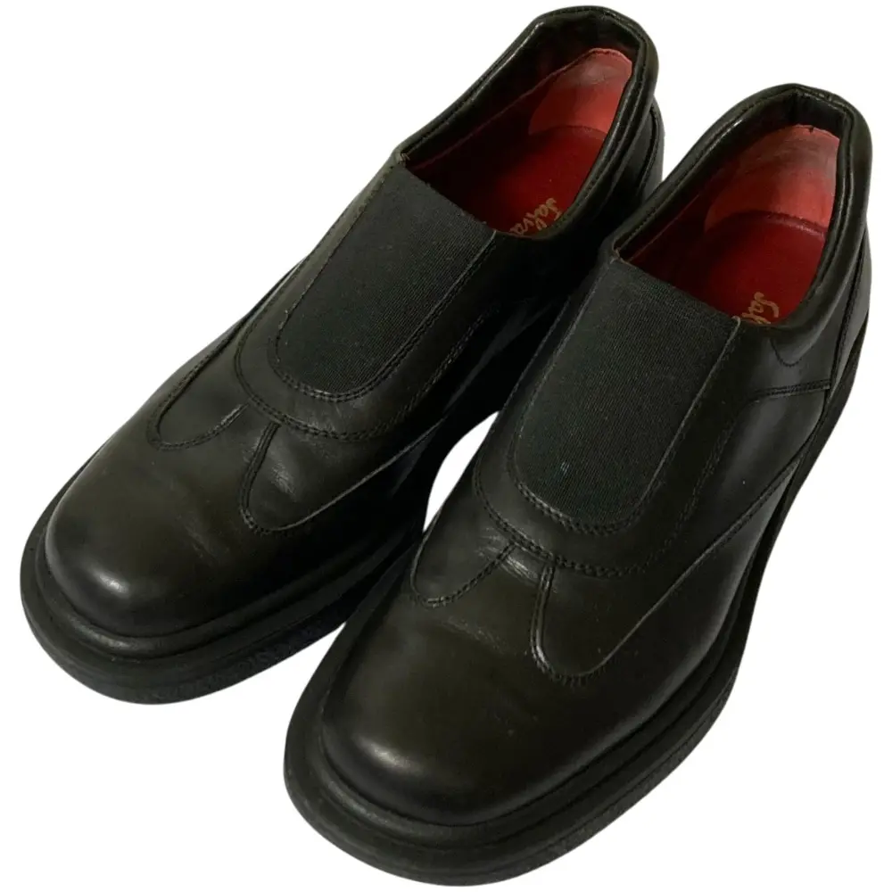 Salvatore Ferragamo サルヴァトーレフェラガモ APICE スリッポンシューズ 6 23-23.5cm相当 ブラック