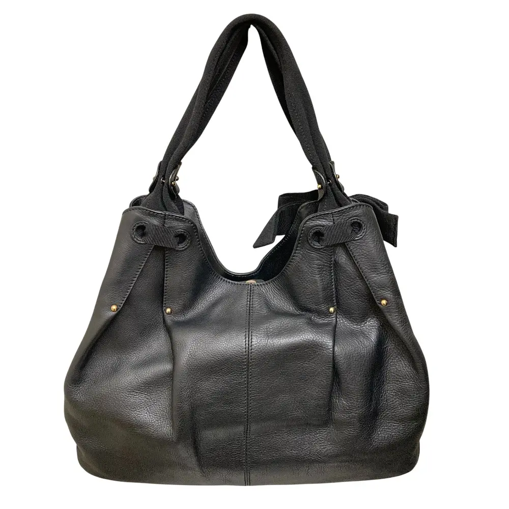 Salvatore Ferragamo サルヴァトーレフェラガモ ヴァラリボン ワンショルダートートバッグ EE-21 D200 ブラック