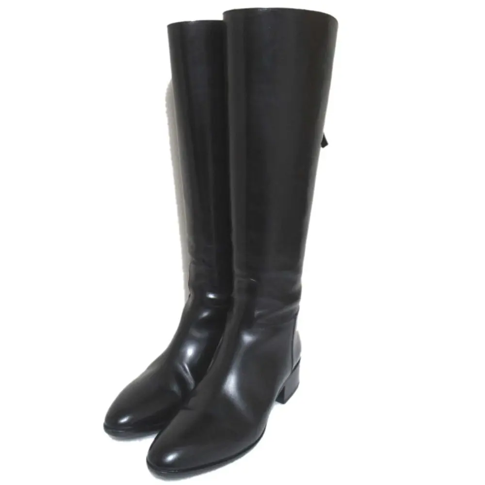 SARTORE サルトル クロスストラップ レザー ロングブーツ ジョッキーブーツ SR2865 35サイズ 22cm相当 ブラック