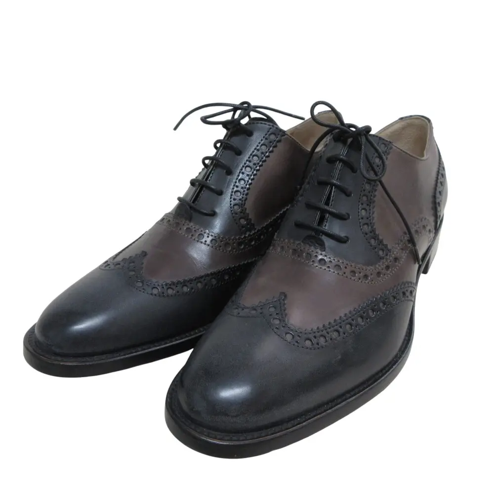 SARTORE サルトル SR1919 ウィングチップレザーシューズ ドレスシューズ 37 サイズ23.5cm相当 ブラウン ブラック