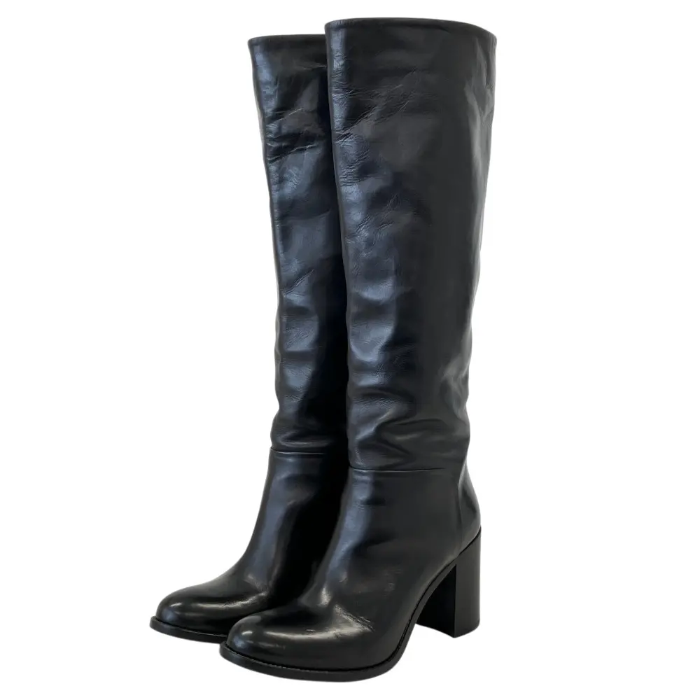 SARTORE サルトル レザー ロングブーツ サイズ35 22.5cm程度 ブラック