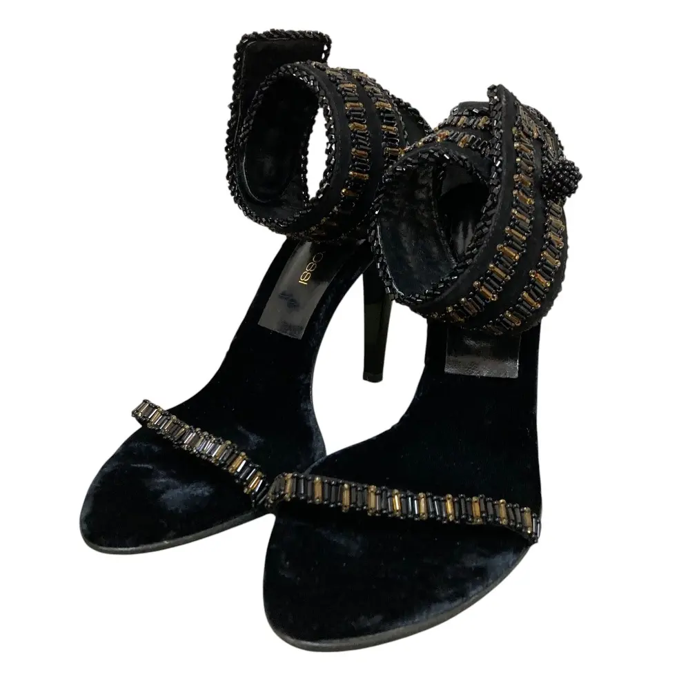 Sergio Rossi セルジオロッシ ビジュー装飾 PVC フラットトング