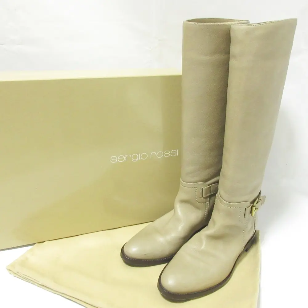 白セルジオロッシ ロングブーツ ホワイト 36 白セルジオロッシ ロングブーツ ホワイト 36 ホワイト（白）系 Sergio