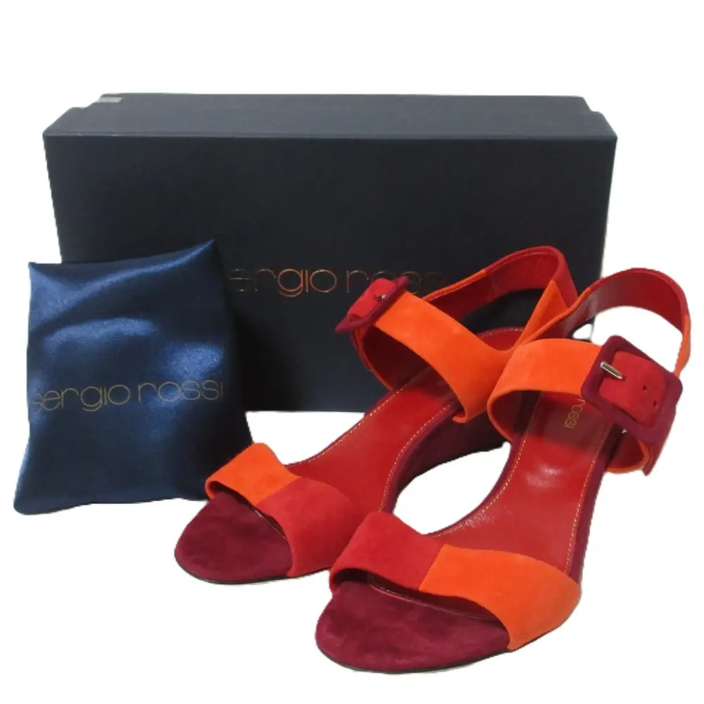 Sergio Rossi セルジオロッシ ビジュー装飾 PVC フラットトング