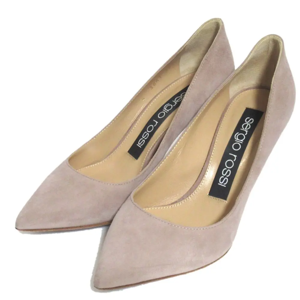 【美品】Sergio Rossi パンプス ラウンドバレリーナ　ベージュ22.5 sr Prince - パンプス Bright Skin | Sergio Rossi
