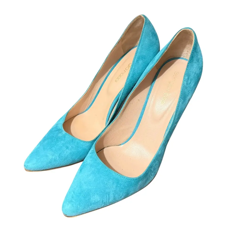 Sergio Rossi セルジオロッシ sr1 シルバープレート フラットパンプス