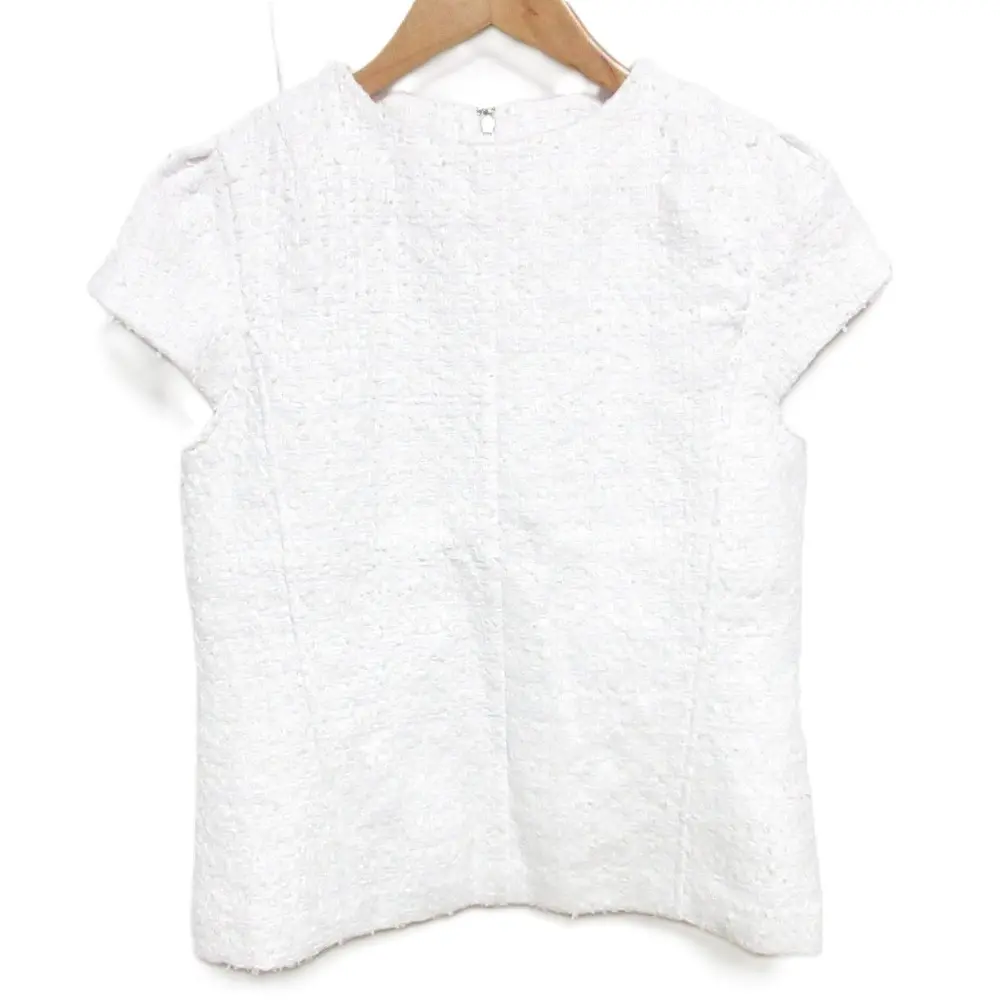 21SS SEVEN TEN by MIHO KAWAHITO セブンテンバイミホカワヒト ツイードトップス ブラウス M ホワイトの買取実績【2024年7月買取】