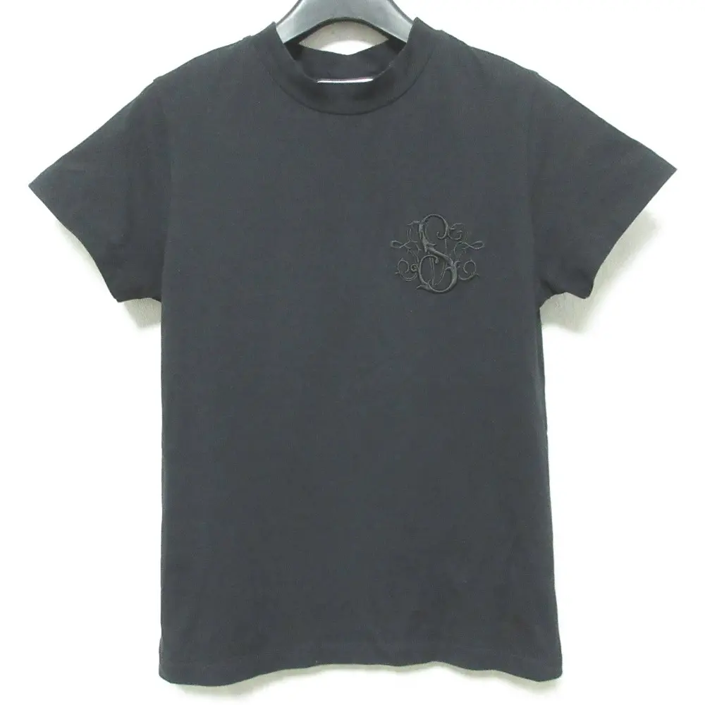 SEVEN TEN by MIHO KAWAHITO セブンテンバイミホカワヒト ロゴ刺繍 半袖 Tシャツ カットソー S ブラック