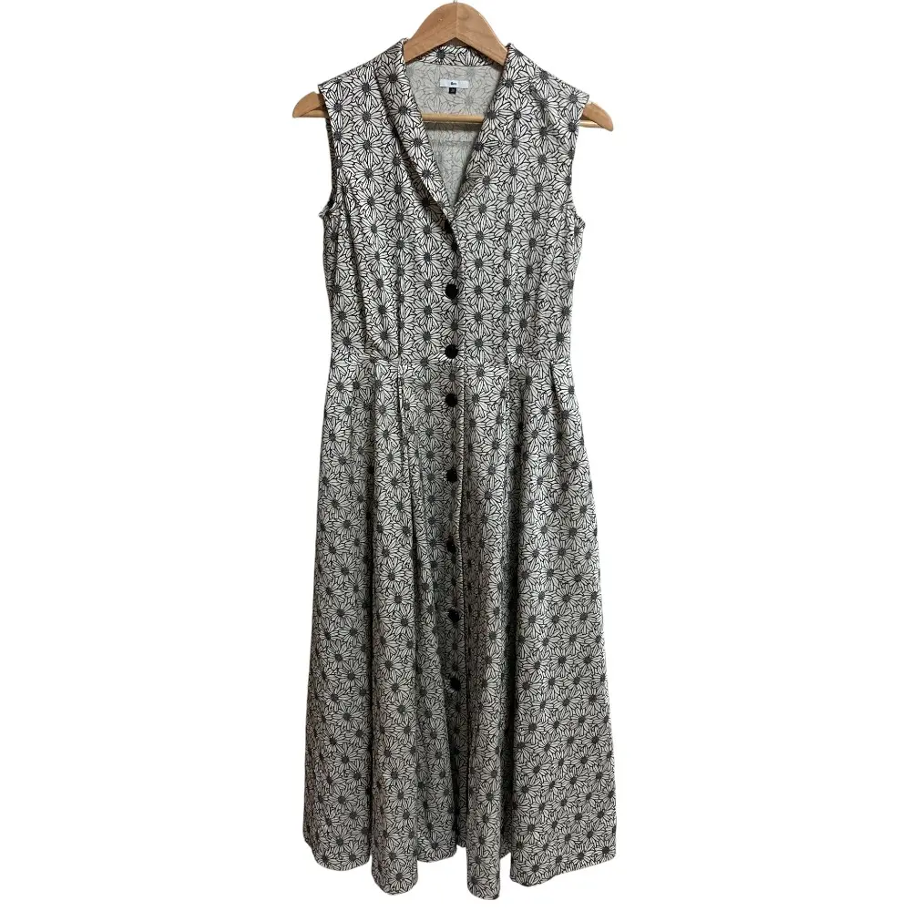 24AW Sov. ソブ ダブルスタンダードクロージング フラワーエンブロイダリー ワンピース サイズ38 ブラウン 