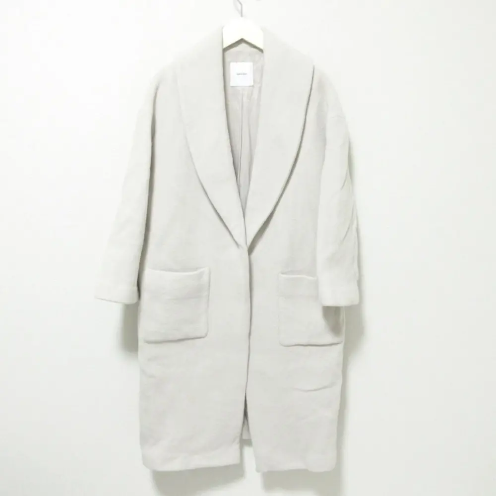 Spick and Span スピック＆スパン ウール ロング ガウンコート ジャケット 34 ベージュ