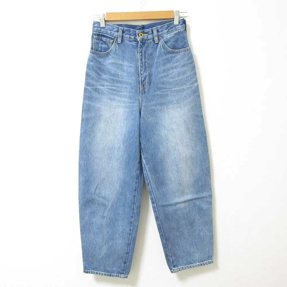 24SS Spick and Span スピックアンドスパン オンライン完売モデル CURVE LINE DENIM カーブデニムパンツ ジーンズ 27 ブルー