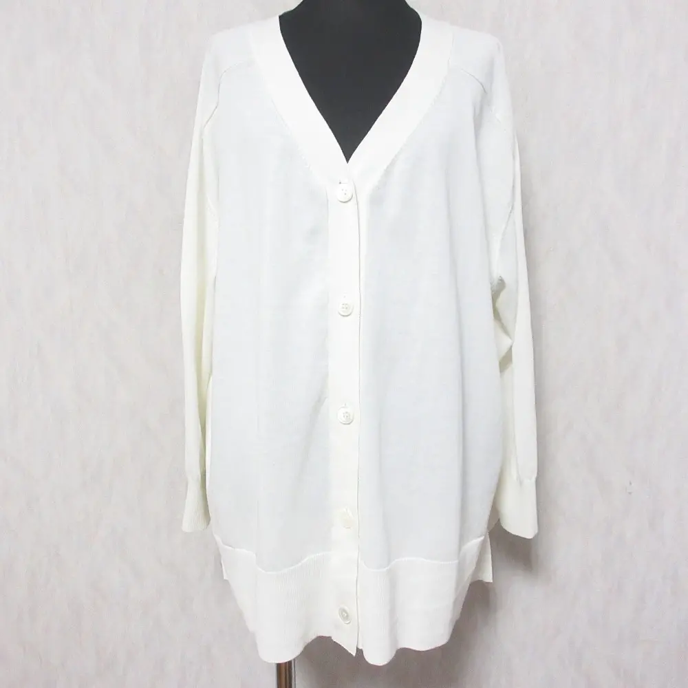 23SS Spick & Span スピック＆スパン ICE COTTON 2WAYオーバーサイズカーディガン 23080200940010 F ホワイト