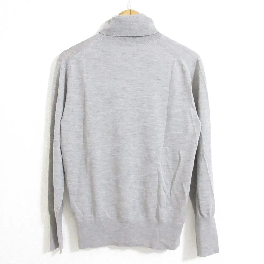23AW Spick&Span スピック＆スパン 18Gタートルネック プルオーバー 長袖 ニット カットソー セーター 23080200504030 グレー