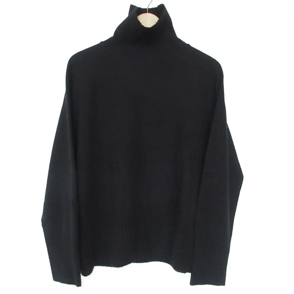 23AW Spick & Span スピックアンドスパン ウールカシミヤ タートルネック セーター ブラック