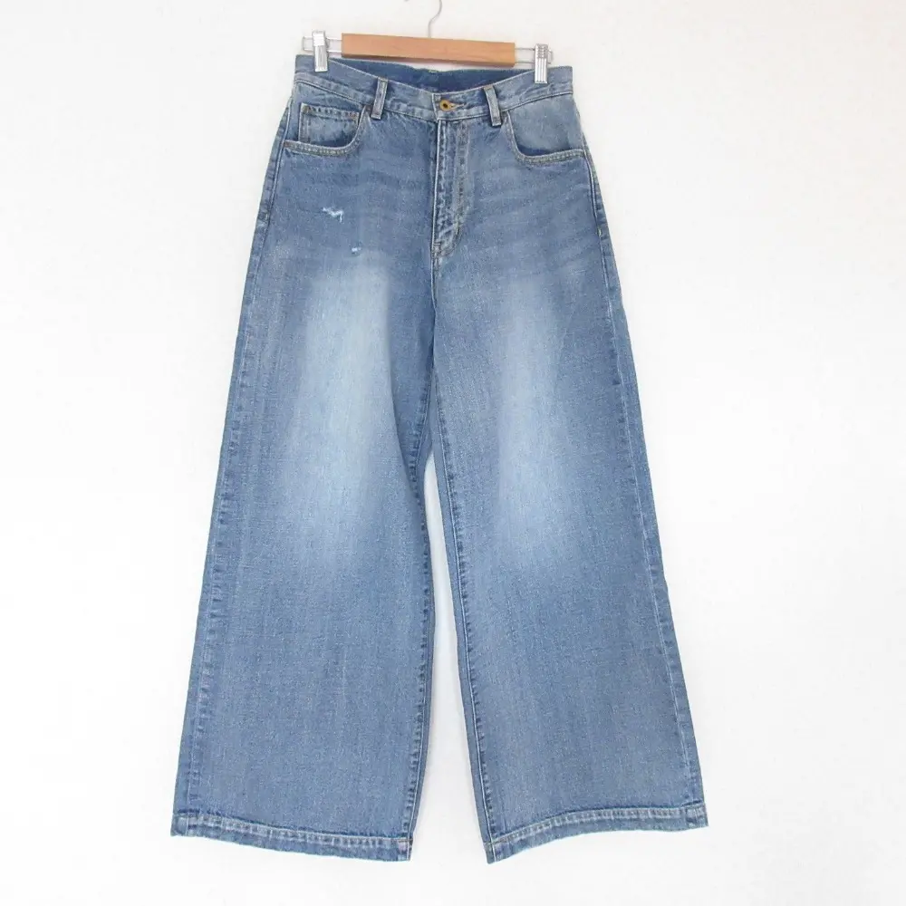 25SS Spick and Span スピックアンドスパン 5 1/2 BAGGY DENIM バギーデニムパンツ ジーンズ W29 ブルー