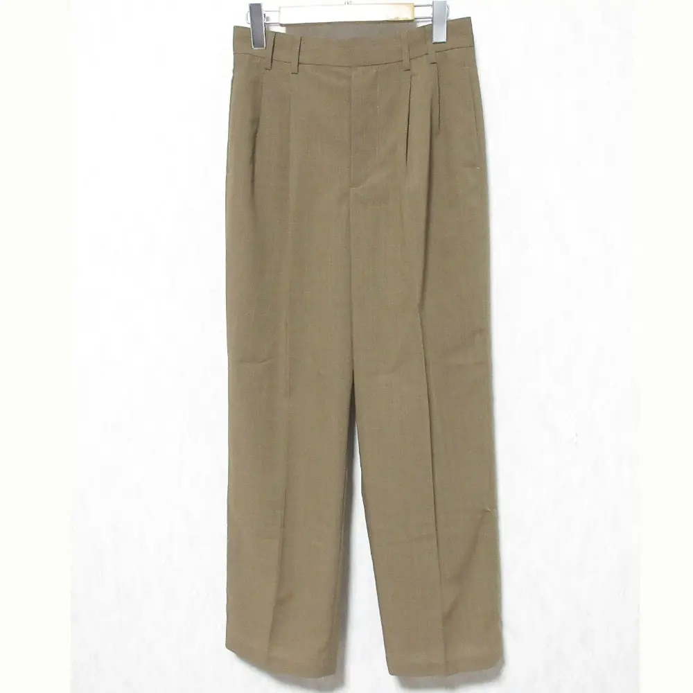 24SS Spick&Span スピックアンドスパン ドライシアークロスタックパンツ 24030200813030 サイズ38 ブラウン