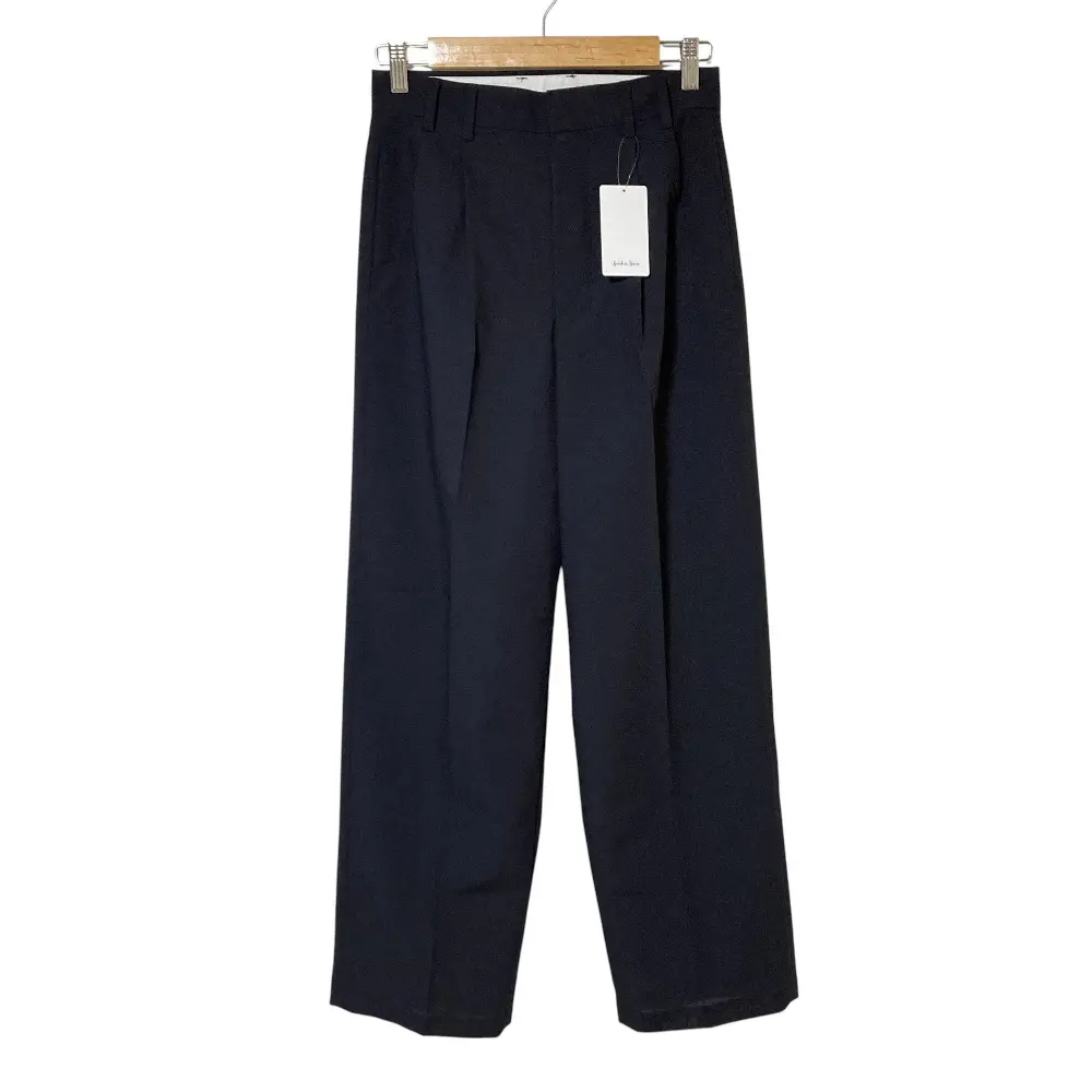 24AW Spick and Span スピックアンドスパン ドライシアークロスタックパンツ 36 ネイビー 
