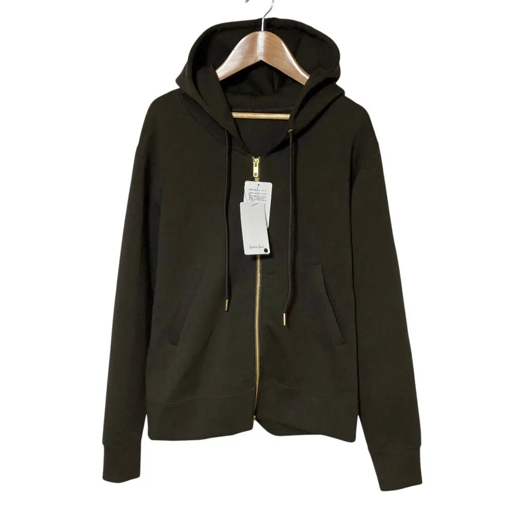 25AW Spick & Span スピックアンドスパン ストレッチジップフードパーカー F ブラウン