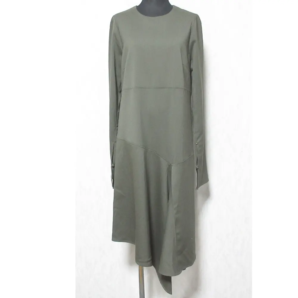 21AW SPORTMAX スポーツマックス マックスマーラ ロングスリーブ イレヘム ワンピース 40 カーキ