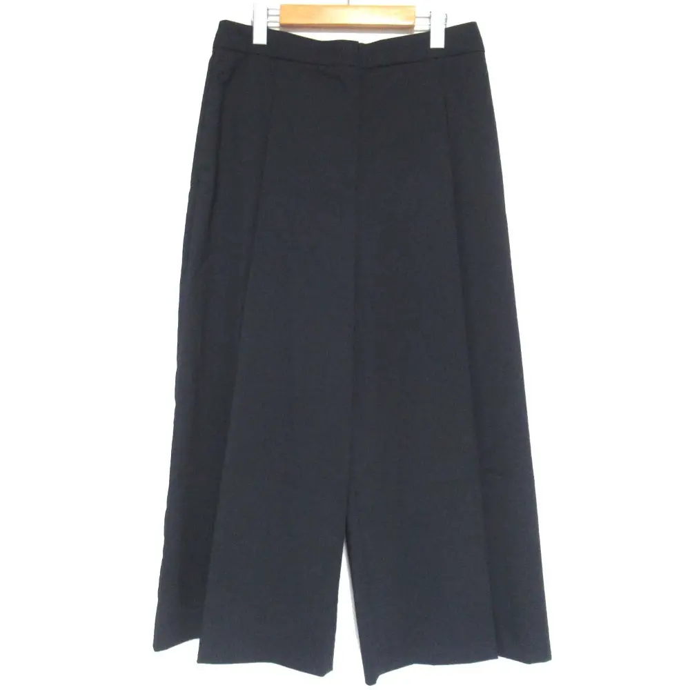 SPORTMAX スポーツマックス マックスマーラ ハイウエスト ワイド スラックス パンツ I44 ダークネイビー