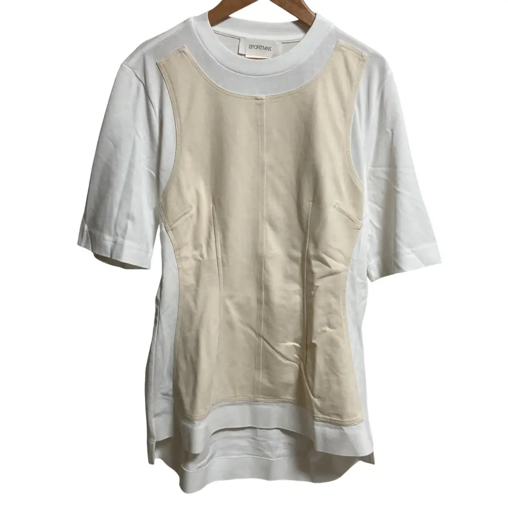 24SS SPORTMAX スポーツマックス マックスマーラ オーバーサイズTシャツ Mサイズ ホワイト キナリ
