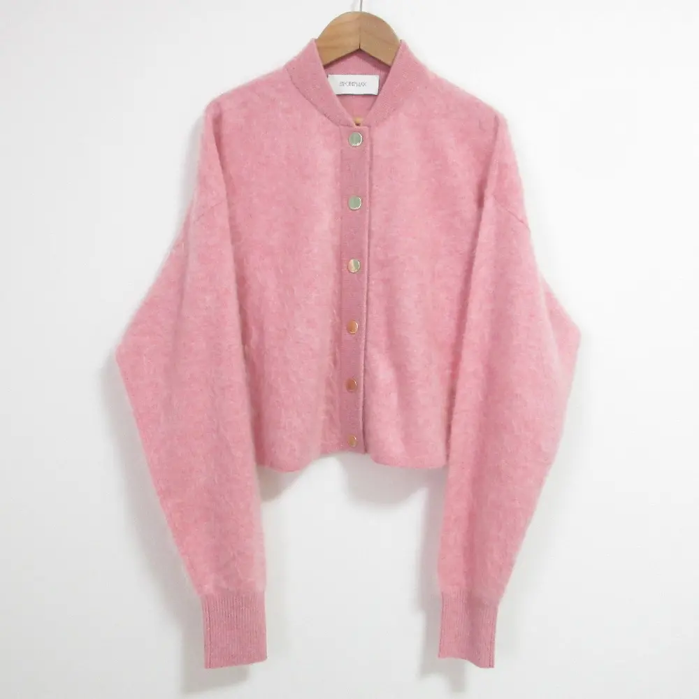 25AW SPORTMAX スポーツマックス マックスマーラ ERCOLE カシミアニット ジャケット 2522316012 Sサイズ ピンク