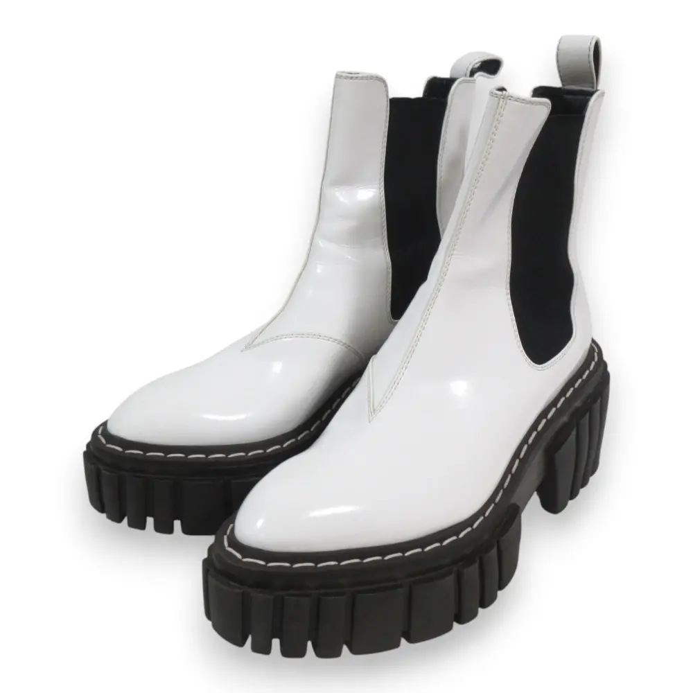 STELLA McCARTNEY ステラマッカートニー エミリー サイドゴアブーツ ショートブーツ チェルシーブーツ 36 約23cm ホワイト