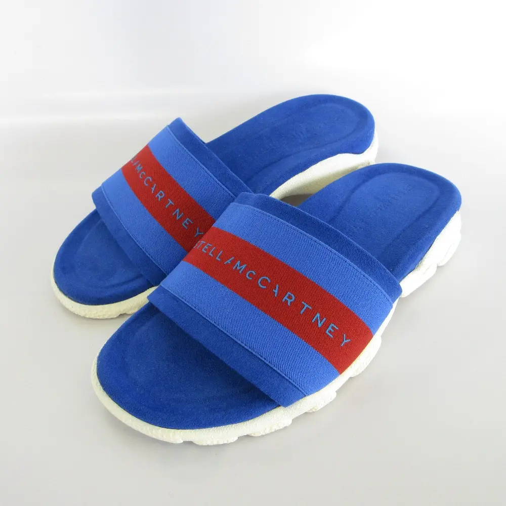 STELLA McCARTNEY ステラマッカートニー ロゴ スライドサンダル サイズ37 24cm相当 ブルー