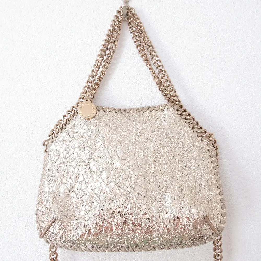 STELLA McCARTNEY ステラマッカートニー ミニファラベラ 2Way チェーンバッグ ショルダーバッグ 700109 シャンパンゴールド