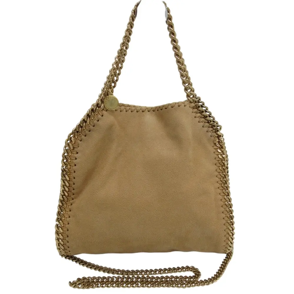 Stella McCartney ステラマッカートニー ファラベラ 2way チェーン ミニトートバッグ ショルダーバッグ キャメル