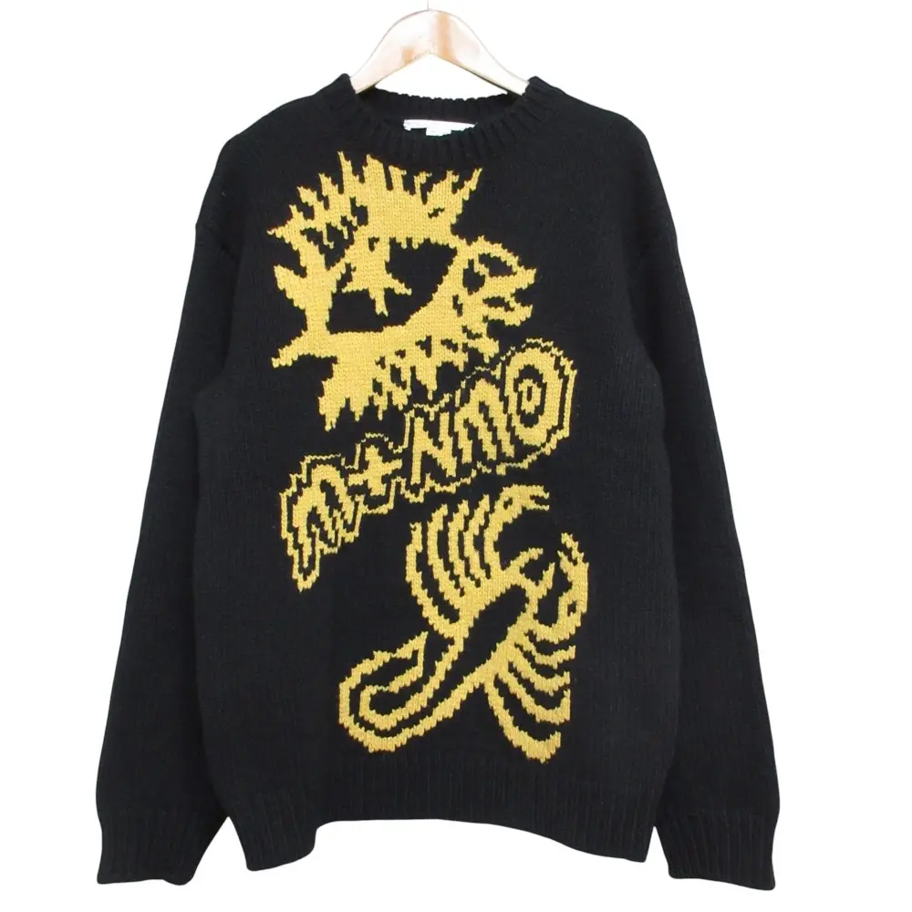 STELLA McCARTNEY ステラマッカートニー Kristoff Knit Jumper M+NMO 長袖 ローゲージ ニットセーター S ブラック