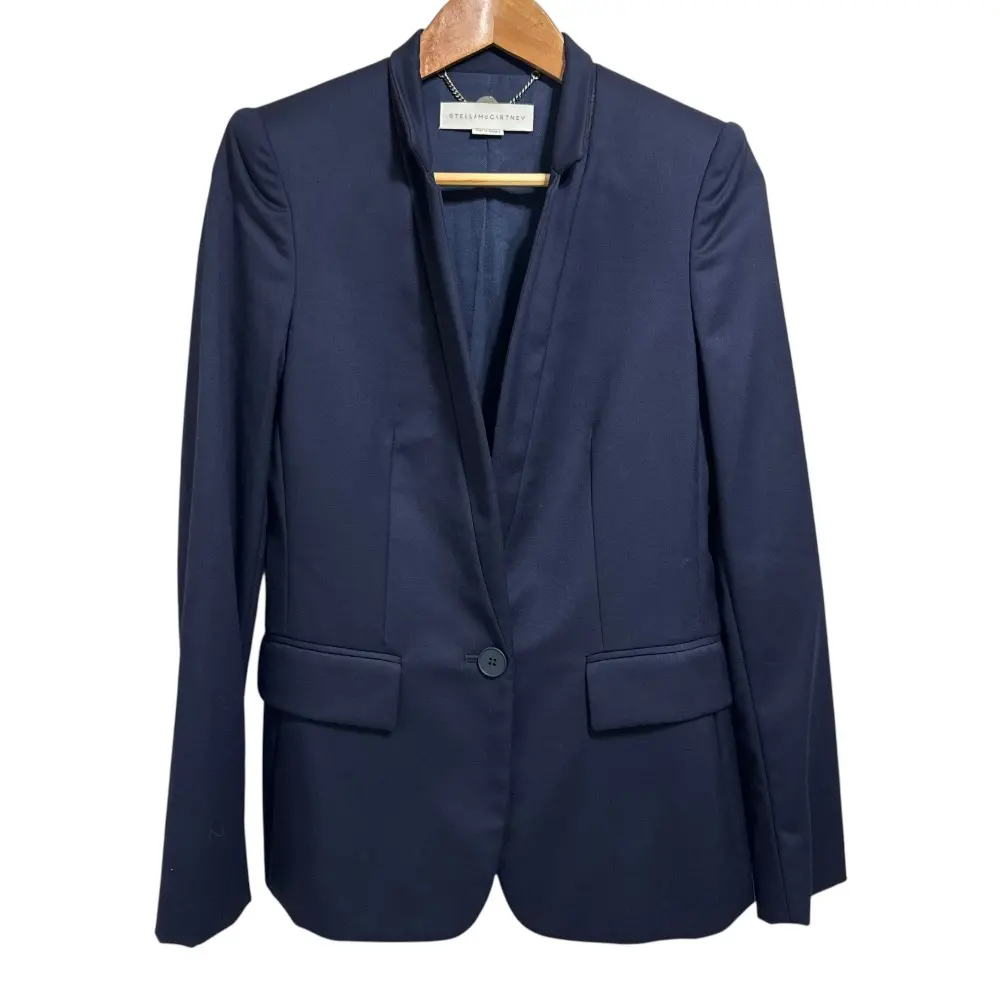 STELLA McCARTNEY ステラマッカートニー シングル テーラードジャケット 36 ネイビー
