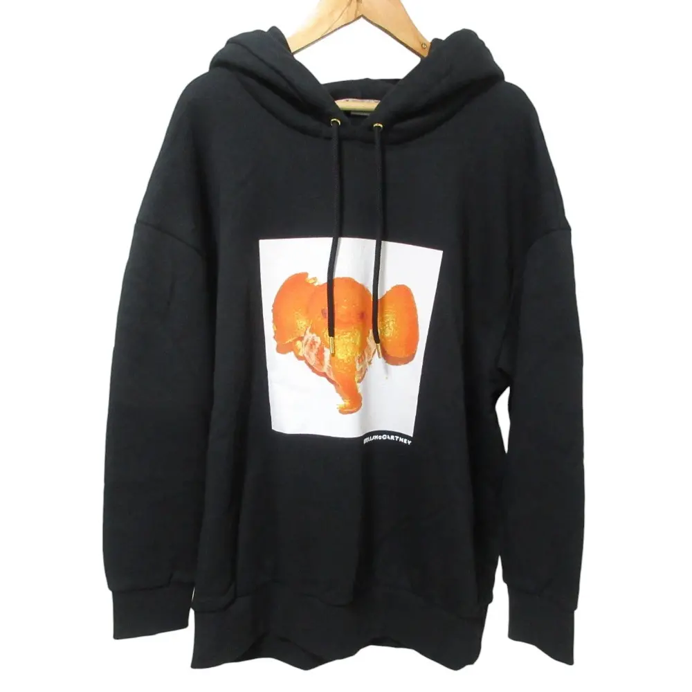STELLA McCARTNEY ステラマッカートニー エレファントプリント 裏起毛 プルオーバー スウェットパーカー サイズ34 ブラックの買取実績【2025年4月買取】