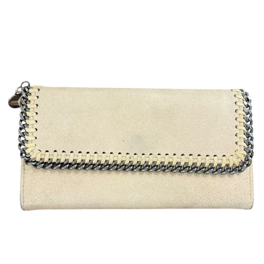 STELLA McCARTNEY ステラマッカートニー ファラベラ フラップ ロングウォレット 長財布 ベージュ