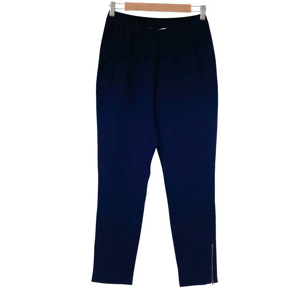 STELLA McCARTNEY ステラマッカートニー 裾ジップ イージーパンツ 38 ブラック