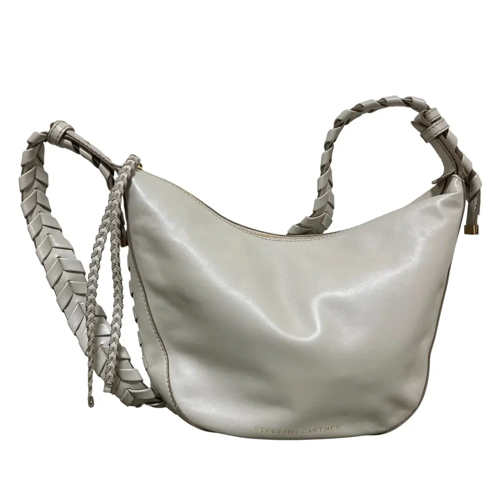 STELLA McCARTNEY ステラマッカートニー Medium Zip  Logo Debossed Shoulder Bag ショルダーバッグ 700234 ホワイト