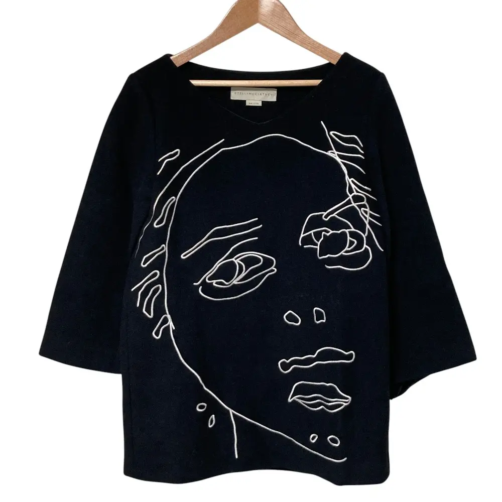 STELLA McCARTNEY ステラマッカートニー 刺繍 ウール カットソー サイズ36 ブラックの買取実績【2025年12月買取】