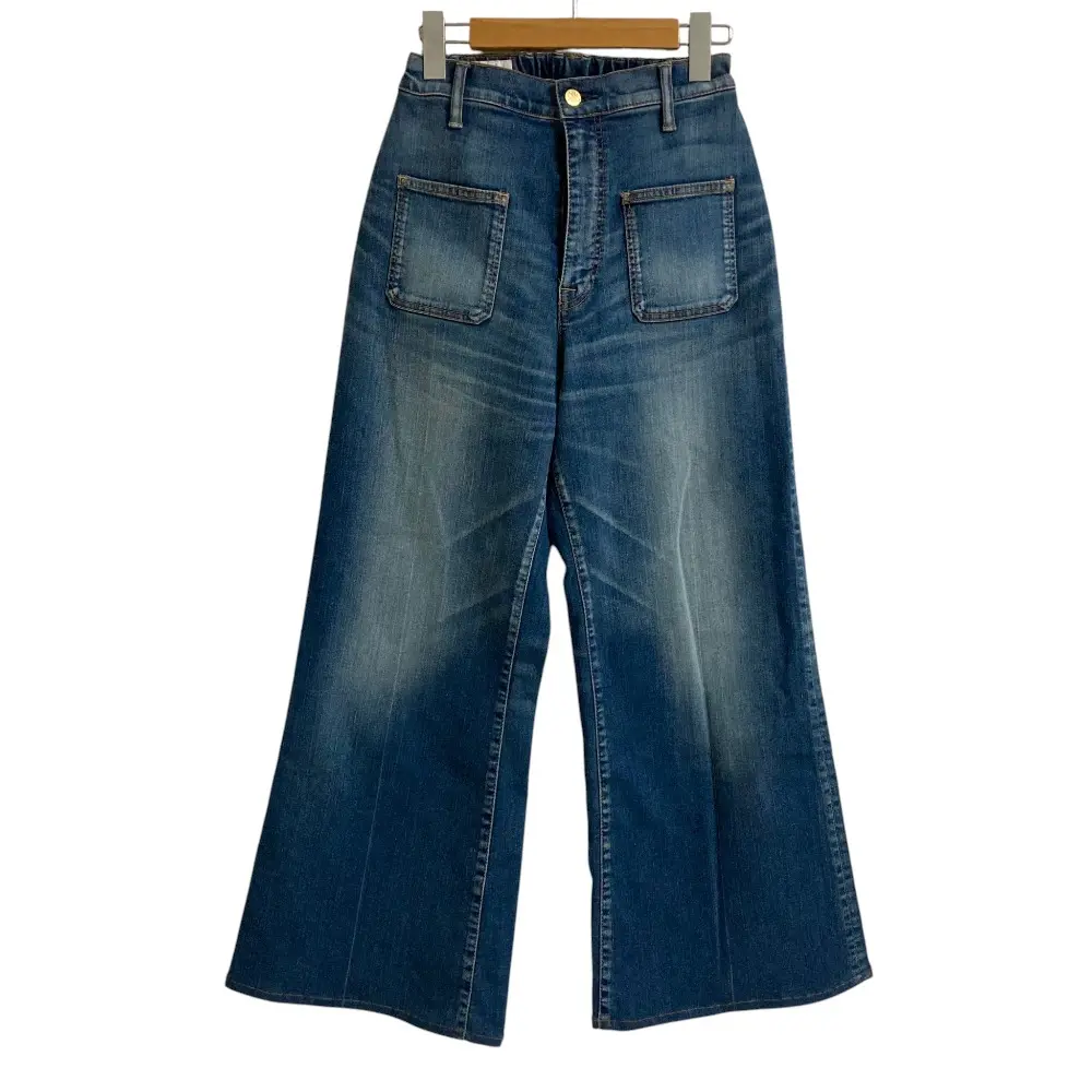 SURT × BIG JOHN サート ビッグジョン Patched pocket デニム フレア パンツ ジーンズ MXSR37L サイズXS ブルー
