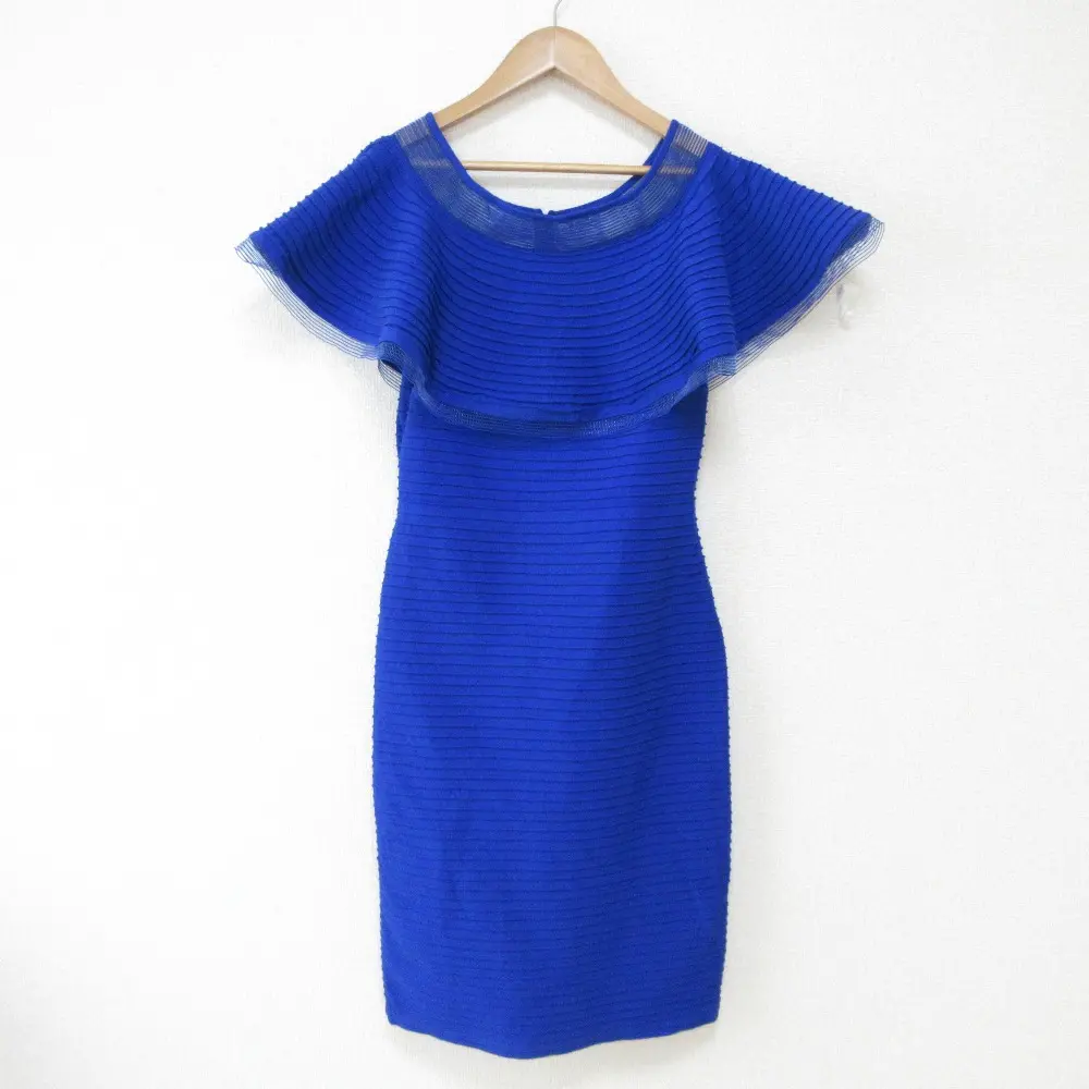 TADASHI SHOJI タダシショージ オフショルダーピンタックドレス